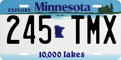 MN license plate 245TMX