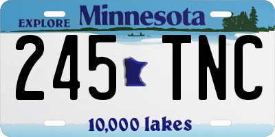 MN license plate 245TNC