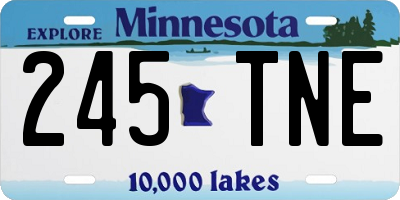 MN license plate 245TNE