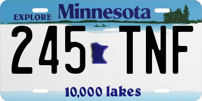 MN license plate 245TNF