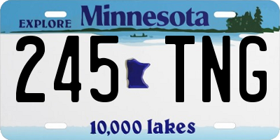 MN license plate 245TNG
