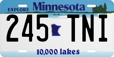 MN license plate 245TNI