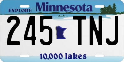 MN license plate 245TNJ