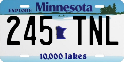 MN license plate 245TNL