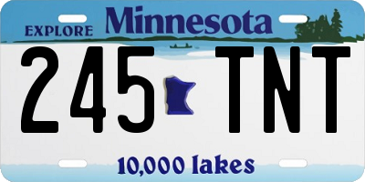MN license plate 245TNT