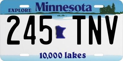 MN license plate 245TNV