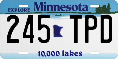 MN license plate 245TPD