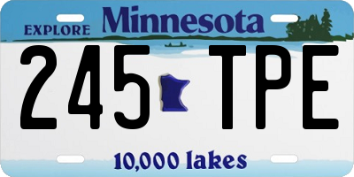 MN license plate 245TPE