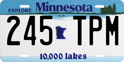 MN license plate 245TPM