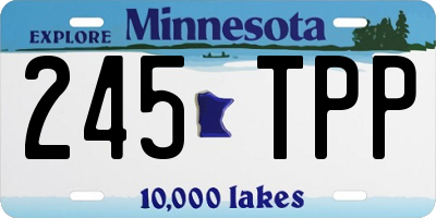 MN license plate 245TPP