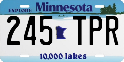 MN license plate 245TPR