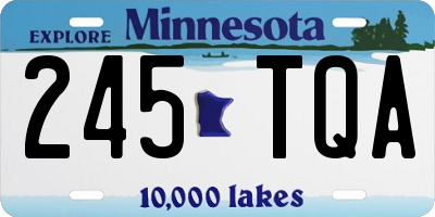 MN license plate 245TQA