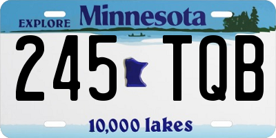 MN license plate 245TQB