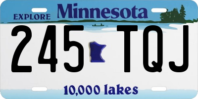 MN license plate 245TQJ