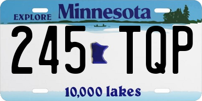 MN license plate 245TQP