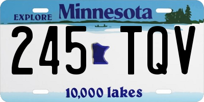 MN license plate 245TQV