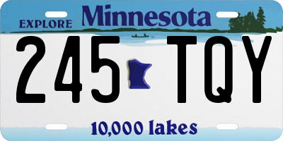 MN license plate 245TQY