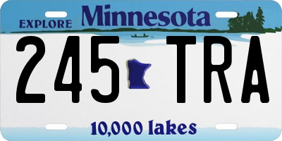 MN license plate 245TRA