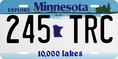 MN license plate 245TRC