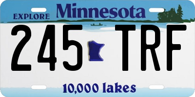 MN license plate 245TRF