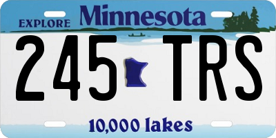 MN license plate 245TRS
