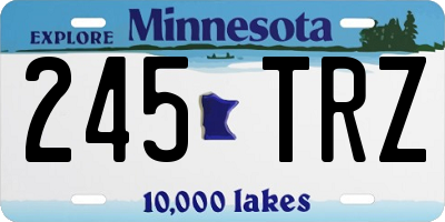 MN license plate 245TRZ