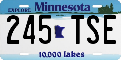 MN license plate 245TSE