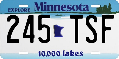 MN license plate 245TSF