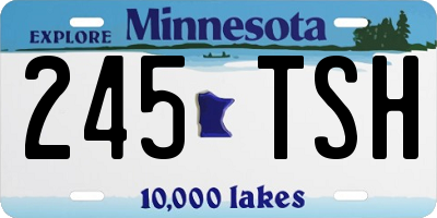 MN license plate 245TSH