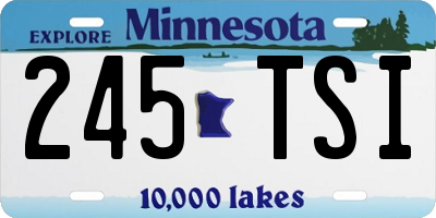 MN license plate 245TSI