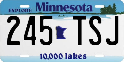 MN license plate 245TSJ