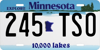 MN license plate 245TSO