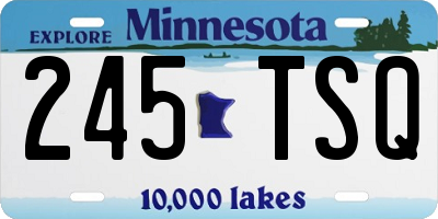 MN license plate 245TSQ