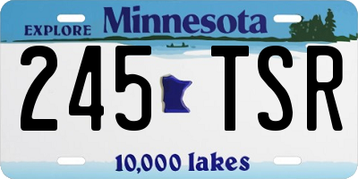 MN license plate 245TSR