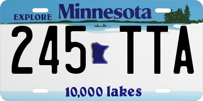 MN license plate 245TTA