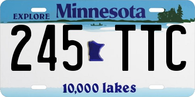 MN license plate 245TTC
