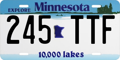 MN license plate 245TTF
