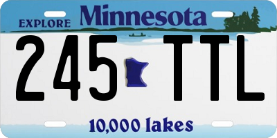 MN license plate 245TTL