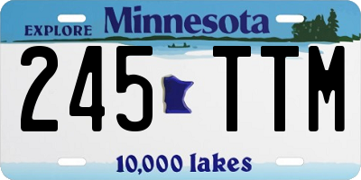 MN license plate 245TTM