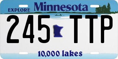 MN license plate 245TTP