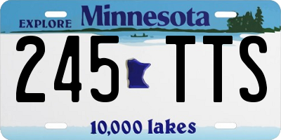 MN license plate 245TTS