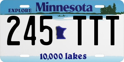 MN license plate 245TTT