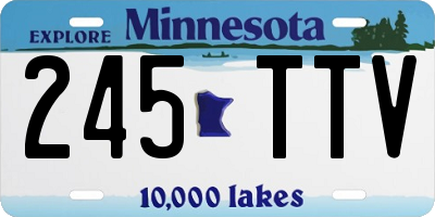 MN license plate 245TTV