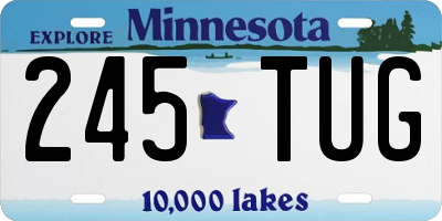 MN license plate 245TUG