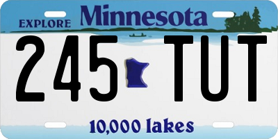 MN license plate 245TUT