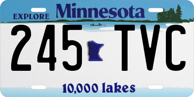 MN license plate 245TVC