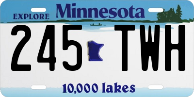 MN license plate 245TWH