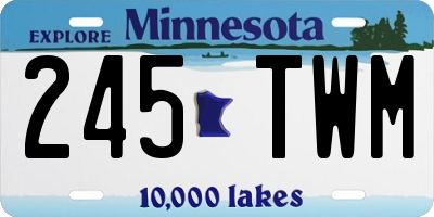 MN license plate 245TWM
