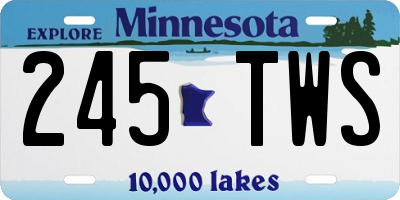 MN license plate 245TWS