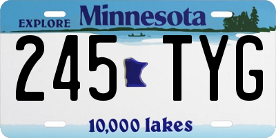 MN license plate 245TYG